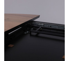 Стол AV 1107 HPL+МДФ 1000(1350)*750 дуб вотан/черный
