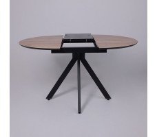 Стол AV 1107 HPL+МДФ 1000(1350)*750 дуб вотан/черный