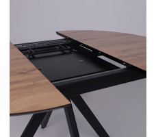 Стол AV 1107 HPL+МДФ 1000(1350)*750 дуб вотан/черный