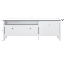 Тумба Ewa RTV1D1S 160*42*54.5 белый