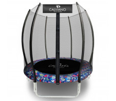 Батут с защитной сеткой Calviano 140 см - 4,5ft OUTSIDE master smile