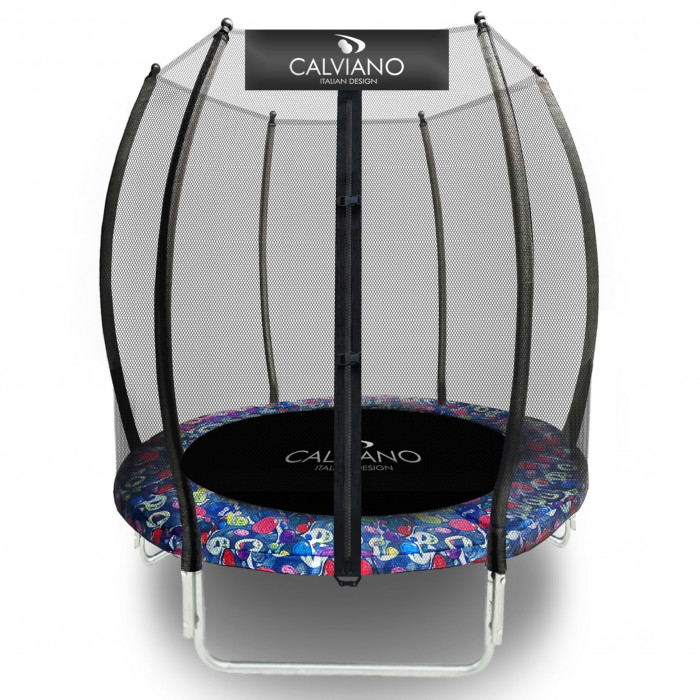 Батут с защитной сеткой Calviano 140 см - 4,5ft OUTSIDE master smile