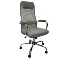 Кресло SitUp ALFA chrome (сетка Grey/ткань Grey)