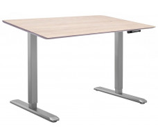 Стол с регулируемой высотой Manual DESKFIT DF100 GREY 130*75*2,7 см (натуральное дерево) скошенный край