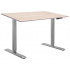 Стол с регулируемой высотой Manual DESKFIT DF100 GREY 130*75*2,7 см (натуральное дерево) скошенный край