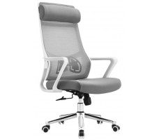 Кресло SitUp AURA (Аура) White chrome (сетка Grey/Grey)