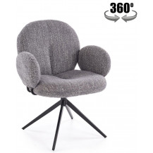 Стул поворотный Halmar K568 серый/черный