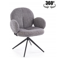 Стул поворотный Halmar K568 серый/черный