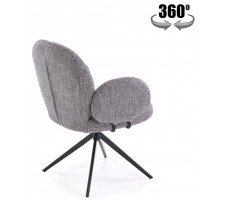 Стул поворотный Halmar K568 серый/черный