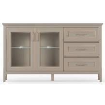 Тумба Classic KOM2W3S 158*40,5*93 глиняный серый (с подсветкой)