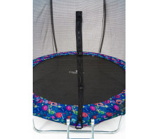 Батут с защитной сеткой Calviano 252 см - 8ft OUTSIDE master smile (смайлы)