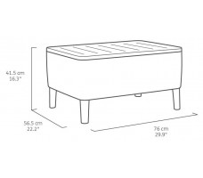 Набор садовой мебели Salemo Balcony set графит
