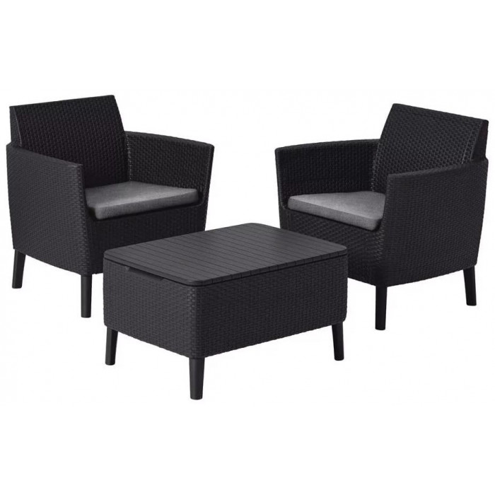 Набор садовой мебели Salemo Balcony set графит