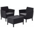 Набор садовой мебели Salemo Balcony set графит