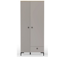 Шкаф Domenica SZF2D1S 85,5*60*199 глиняный серый