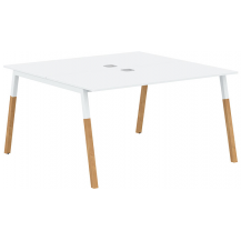 Двухместная рабочая станция Forta FWST 1313 White