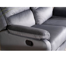 Диван раскладной SIGNAL SPENCER 2 Velvet Bluvel 14 серый