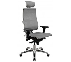 Кресло Y 4DF B2-5D - YM93 /Kc00/Nc00/D04P/H13mM-3D(M06.B31.G04.W03) (светло-серый/белый) 