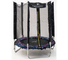 Батут с защитной сеткой Calviano 140 см (4,5ft) складной SMILE