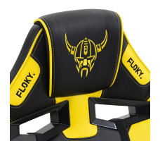 Кресло геймерское FLOKY Asgard Yellow-Black черный/желтый