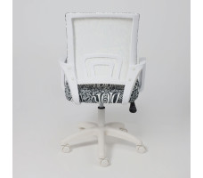 Кресло AksHome RICCI White Kids (Ричи) New ткань черно-белая диор