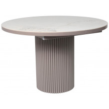 Стол Askar Round SLIDE-116 BRECHA GLOSS PREMIUM CER/капучино Стол Askar Round SLIDE-116 BRECHA GLOSS PREMIUM CER/капучино