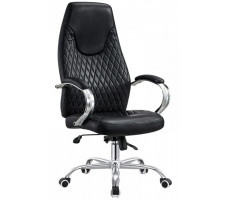 Кресло SitUp Astin (Астин) Black Chrome экокожа черный