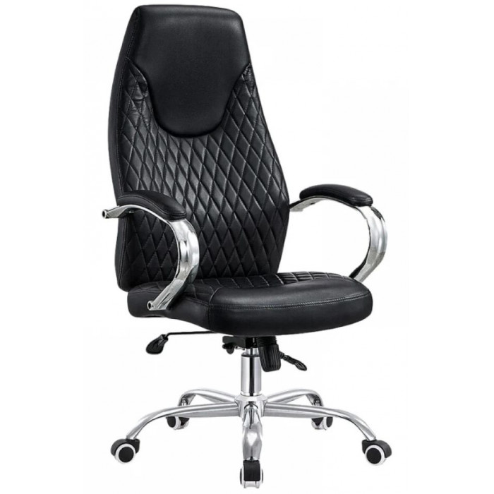 Кресло SitUp Astin (Астин) Black Chrome экокожа черный