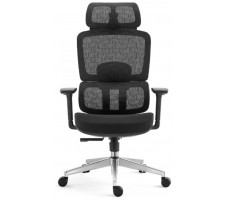 Кресло SitUp GARFILD (Гарфилд) Chrome (сетка Black/ткань Black)
