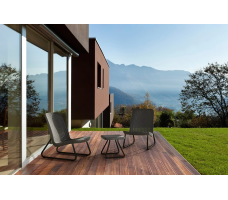 Набор уличной мебели (2 кресла, столик) Rio Patio set графит