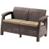 Скамья двухместная CORFU LOVE SEAT коричневый