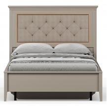 Кровать Classic LOZ120х200 М 120*200 глиняный серый (с металлическим основанием) с мягким изголовьем Кровать Classic LOZ120х200 М 120*200 глиняный серый (с металлическим основанием) с мягким изголовьем