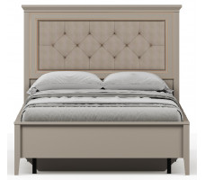 Кровать Classic LOZ120х200 М 120*200 глиняный серый (с металлическим основанием) с мягким изголовьем