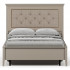 Кровать Classic LOZ120х200 М 120*200 глиняный серый (с металлическим основанием) с мягким изголовьем