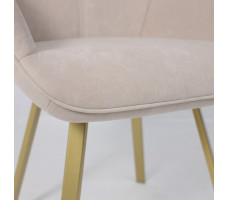 Стул поворотный Romeo 360 b03 CREAM LUX/золото