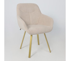 Стул поворотный Romeo 360 b03 CREAM LUX/золото