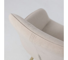 Стул поворотный Romeo 360 b03 CREAM LUX/золото