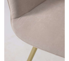 Стул поворотный Romeo 360 b03 CREAM LUX/золото