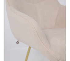 Стул поворотный Romeo 360 b03 CREAM LUX/золото