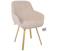 Стул поворотный Romeo 360 b03 CREAM LUX/золото