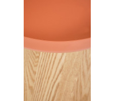 Стол журнальный HALMAR GINA (Джина) 40*40*42 корица/натуральный