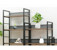 Стеллаж SIGNAL RAW R5 60*28*154 дуб/черный