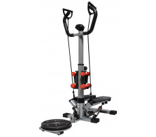Степпер со стойкой Atlas Sport  AS-310 Black поворотный с эспандером и ковриком