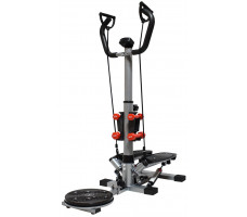 Степпер со стойкой Atlas Sport  AS-310 Black поворотный с эспандером и ковриком