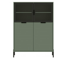 Шкаф Paloma REG2W2D/140 104,5*41*141 дымчатый зеленый