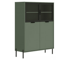 Шкаф Paloma REG2W2D/140 104,5*41*141 дымчатый зеленый
