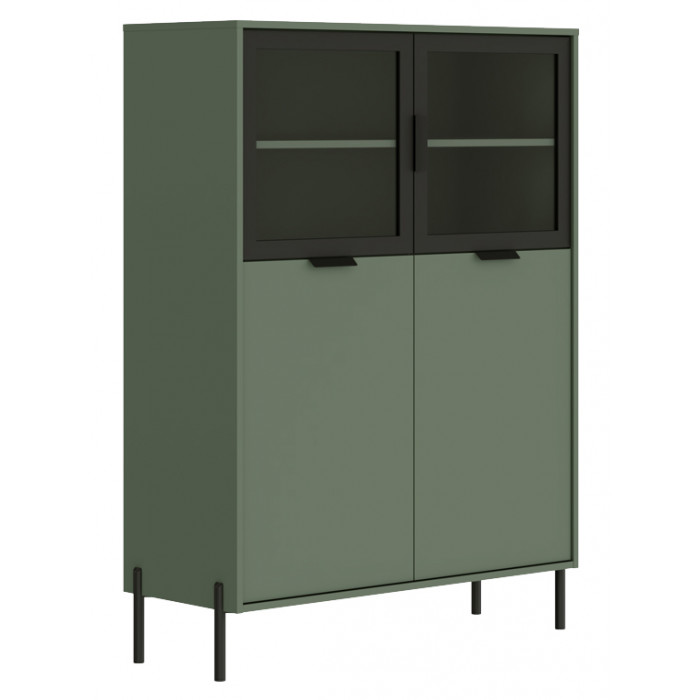 Шкаф Paloma REG2W2D/140 104,5*41*141 дымчатый зеленый