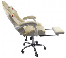 Вибромассажное кресло Calviano Amarone Beige plush ткань бежевый