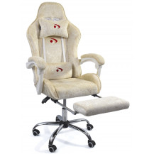 Вибромассажное кресло Calviano Amarone Beige plush ткань бежевый