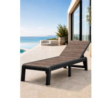 Шезлонг уличный ОРЕХ PORTO SL GRAPHITE